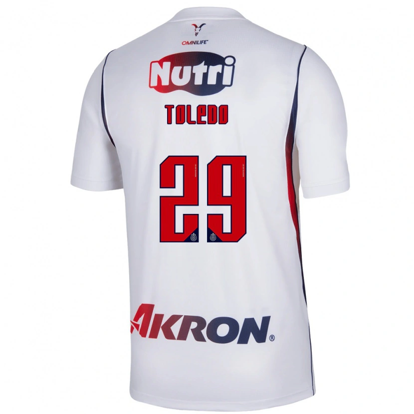 Danxen Niño Camiseta Wendy Toledo #29 Blanco Azul Marino Rojo 2ª Equipación 2026/27 La Camisa México