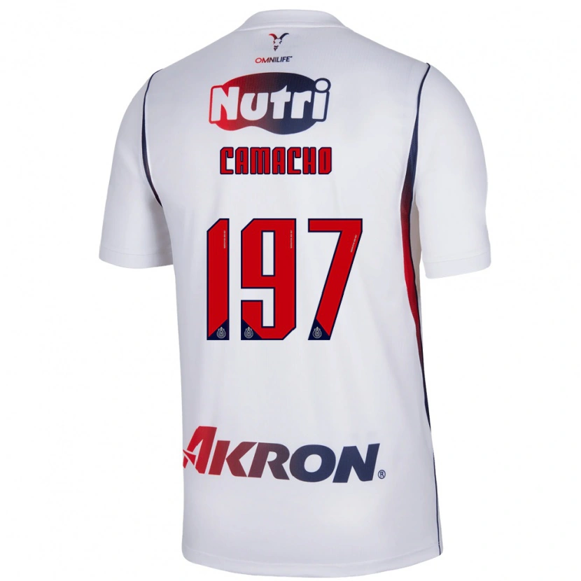 Danxen Niño Camiseta Xandor Camacho #197 Blanco Azul Marino Rojo 2ª Equipación 2026/27 La Camisa México