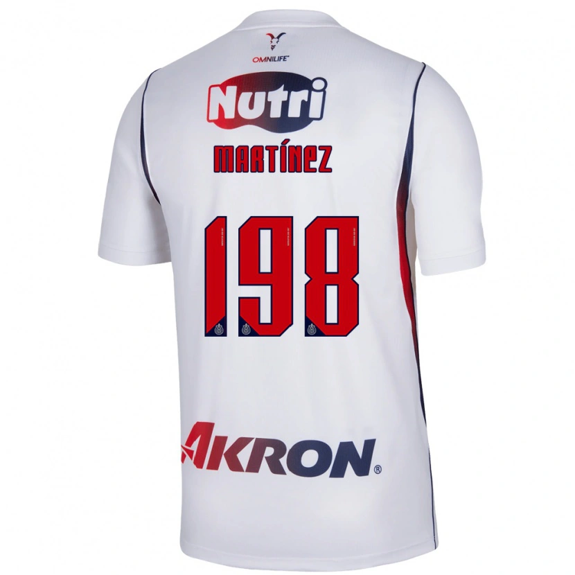 Danxen Niño Camiseta Andrew Martínez #198 Blanco Azul Marino Rojo 2ª Equipación 2026/27 La Camisa México
