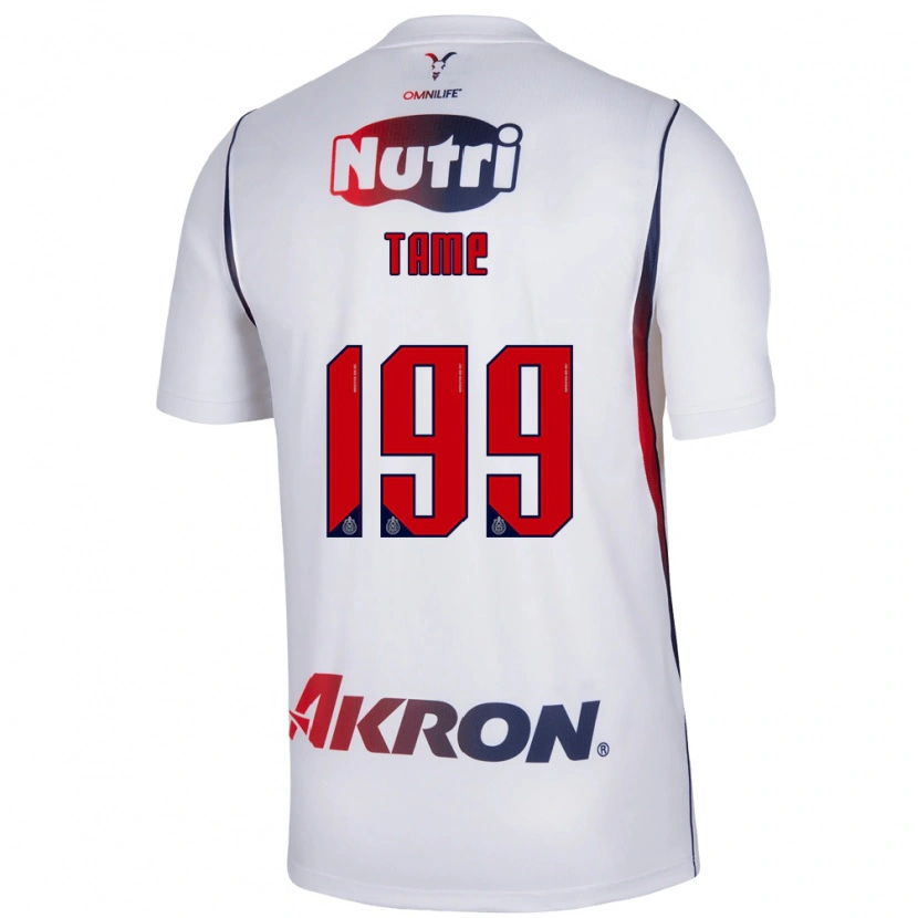 Danxen Niño Camiseta Emilio Tame #199 Blanco Azul Marino Rojo 2ª Equipación 2026/27 La Camisa México