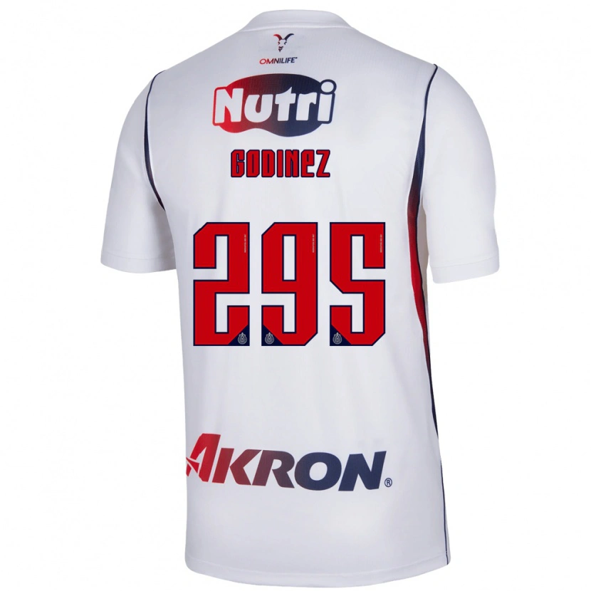 Danxen Niño Camiseta André Godinez #295 Blanco Azul Marino Rojo 2ª Equipación 2026/27 La Camisa México