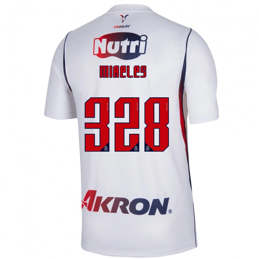 Danxen Niño Camiseta Ricardo Mireles #328 Blanco Azul Marino Rojo 2ª Equipación 2026/27 La Camisa México