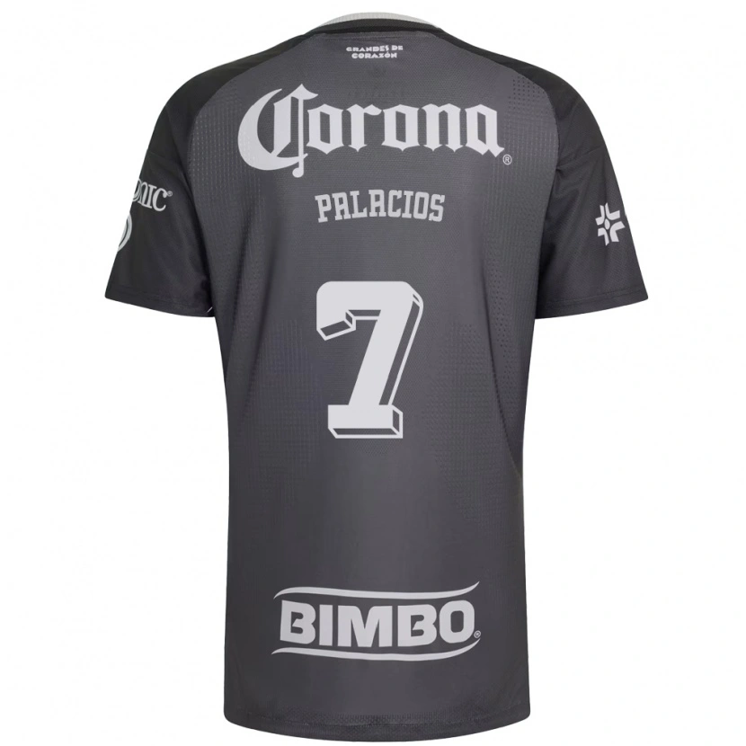 Danxen Niño Camiseta Kiana Palacios #7 Gris Blanco Negro 2ª Equipación 2026/27 La Camisa México