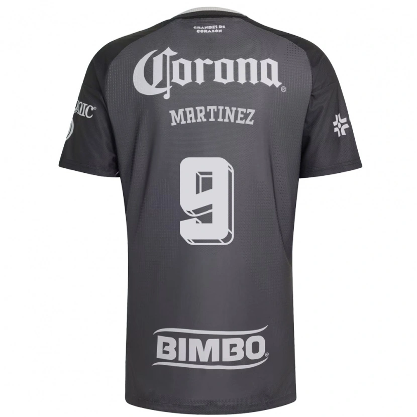 Danxen Niño Camiseta Katty Martinez #9 Gris Blanco Negro 2ª Equipación 2026/27 La Camisa México