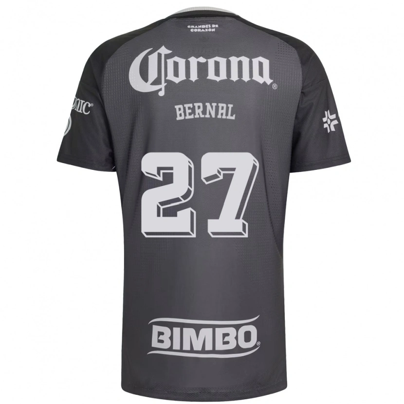 Danxen Niño Camiseta Mayra Pelayo Bernal #27 Gris Blanco Negro 2ª Equipación 2026/27 La Camisa México