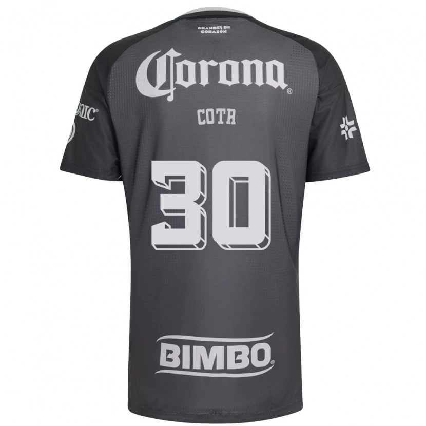 Danxen Niño Camiseta Rodolfo Cota #30 Gris Blanco Negro 2ª Equipación 2026/27 La Camisa México