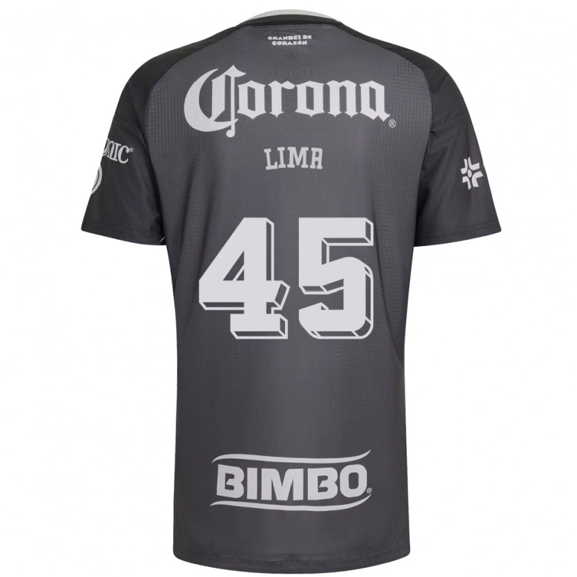 Danxen Niño Camiseta Vinícius Moreira De Lima #45 Gris Blanco Negro 2ª Equipación 2026/27 La Camisa México