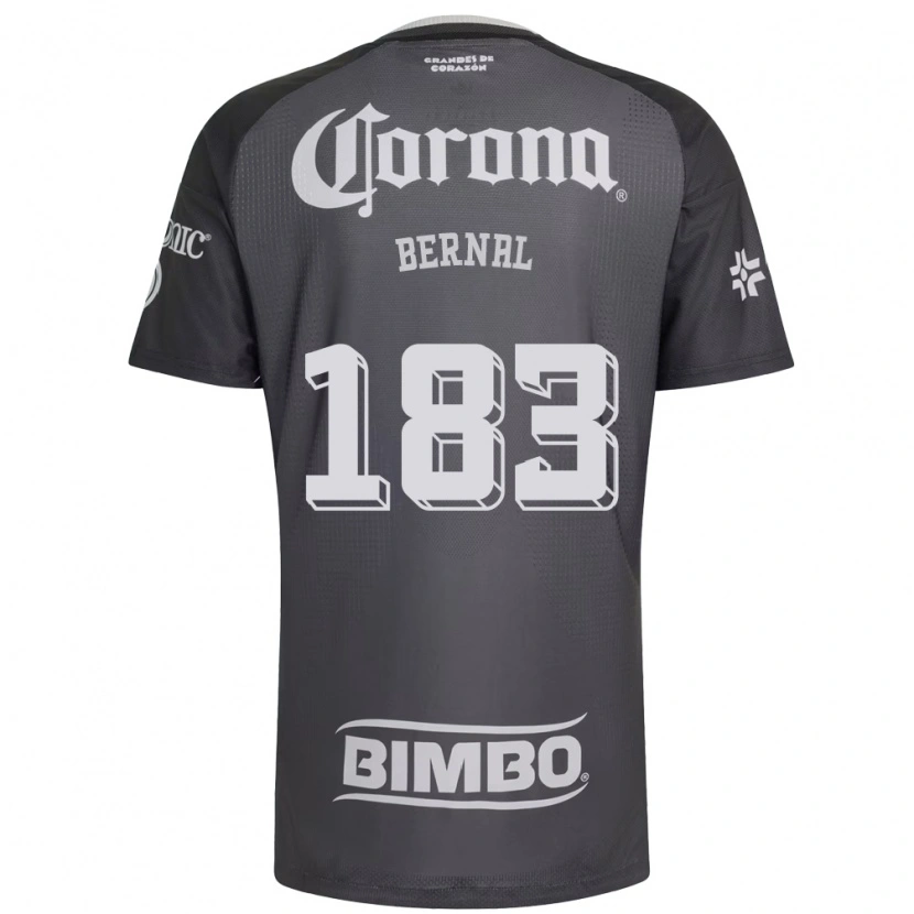 Danxen Niño Camiseta David Bernal #183 Gris Blanco Negro 2ª Equipación 2026/27 La Camisa México