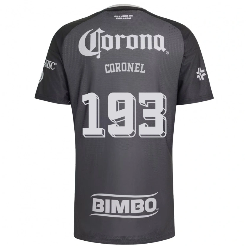 Danxen Niño Camiseta Ángel Coronel #193 Gris Blanco Negro 2ª Equipación 2026/27 La Camisa México