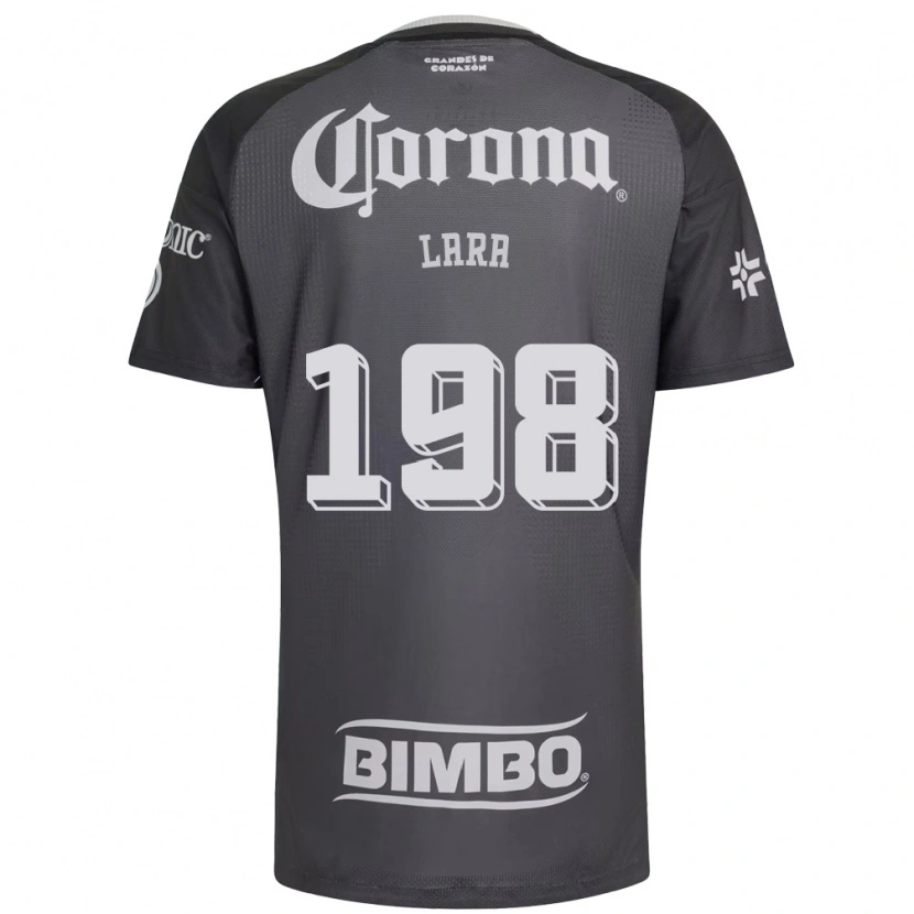 Danxen Niño Camiseta Guadalupe Lara #198 Gris Blanco Negro 2ª Equipación 2026/27 La Camisa México