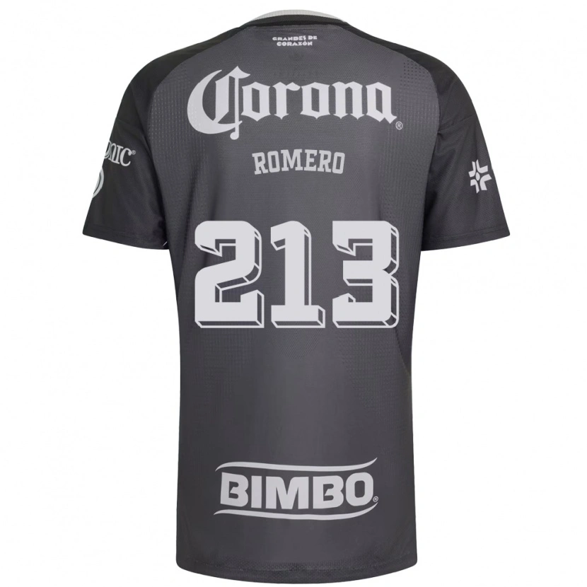 Danxen Niño Camiseta Axel Romero #213 Gris Blanco Negro 2ª Equipación 2026/27 La Camisa México