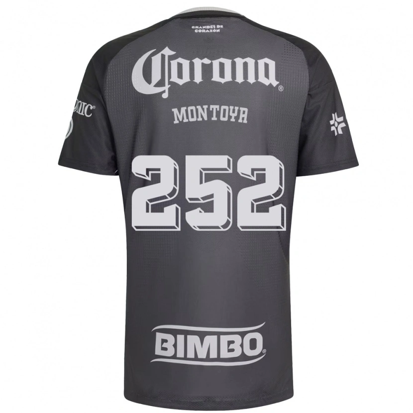 Danxen Niño Camiseta Diego Montoya #252 Gris Blanco Negro 2ª Equipación 2026/27 La Camisa México