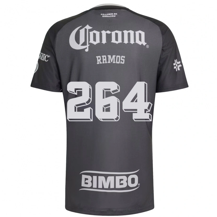 Danxen Niño Camiseta Bryan Ramos #264 Gris Blanco Negro 2ª Equipación 2026/27 La Camisa México