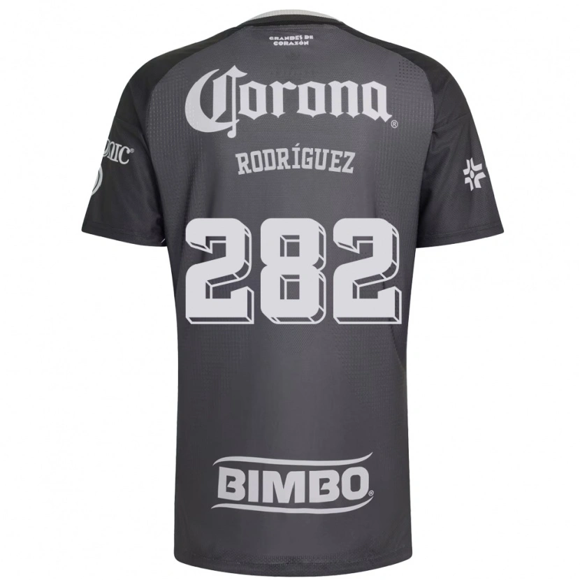 Danxen Niño Camiseta Francisco Rodríguez #282 Gris Blanco Negro 2ª Equipación 2026/27 La Camisa México