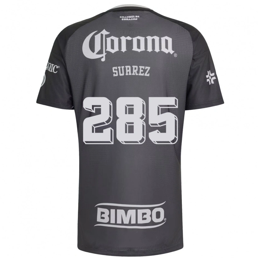 Danxen Niño Camiseta Irwin Suárez #285 Gris Blanco Negro 2ª Equipación 2026/27 La Camisa México