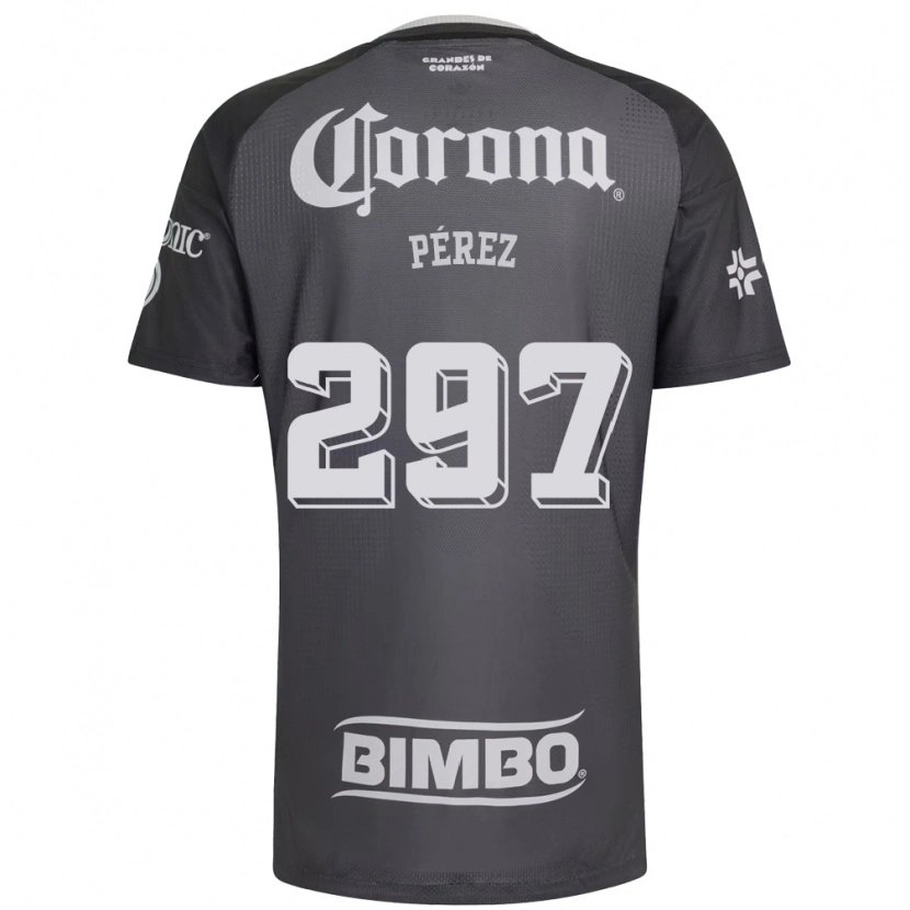 Danxen Niño Camiseta Froylan Pérez #297 Gris Blanco Negro 2ª Equipación 2026/27 La Camisa México