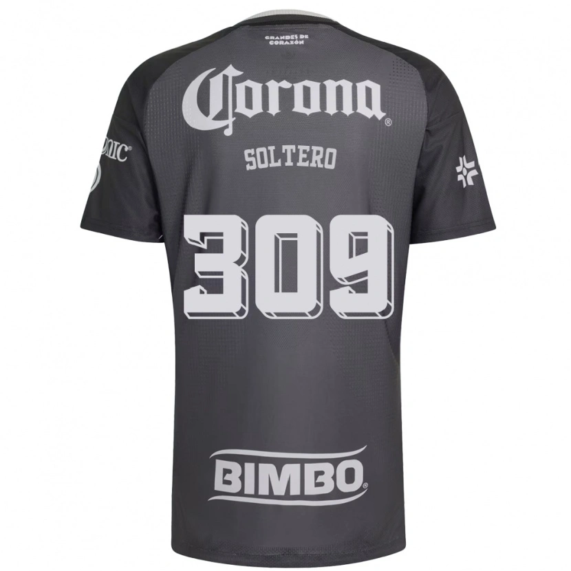 Danxen Niño Camiseta Sinuhe Soltero #309 Gris Blanco Negro 2ª Equipación 2026/27 La Camisa México