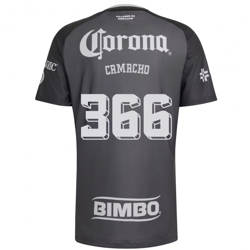 Danxen Niño Camiseta Jorge Camacho #366 Gris Blanco Negro 2ª Equipación 2026/27 La Camisa México