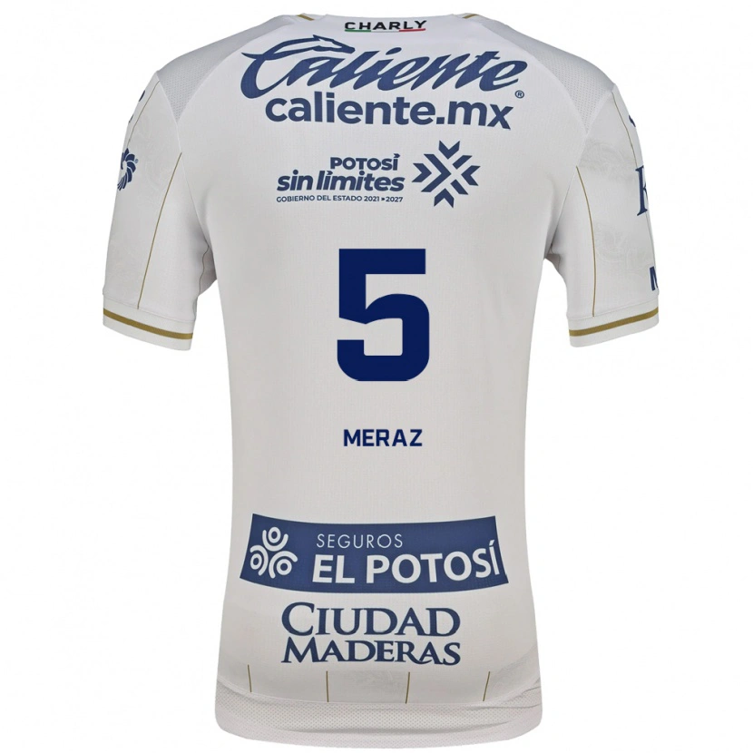Danxen Niño Camiseta Roberto Meraz #5 Blanco Azul 2ª Equipación 2026/27 La Camisa México