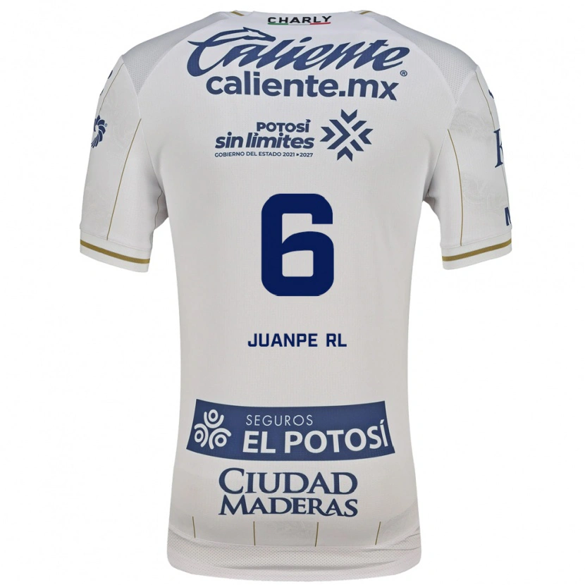 Danxen Niño Camiseta Juan Pedro Ramírez López #6 Blanco Azul 2ª Equipación 2026/27 La Camisa México