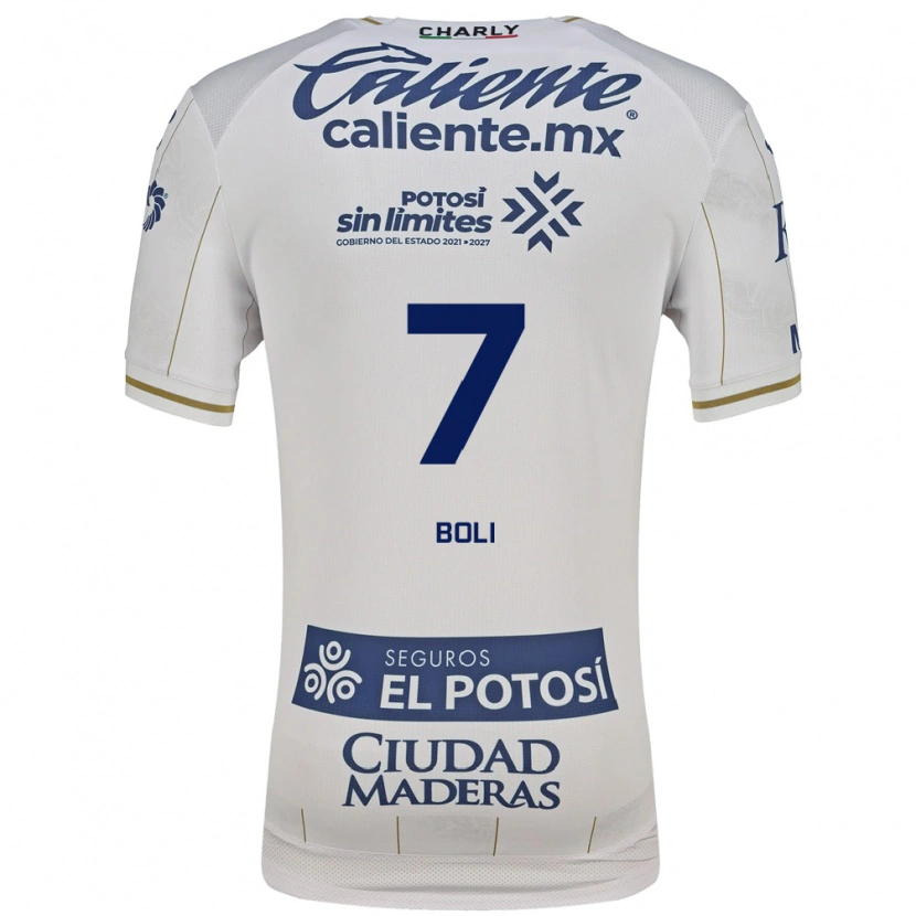 Danxen Niño Camiseta Franck Boli #7 Blanco Azul 2ª Equipación 2026/27 La Camisa México