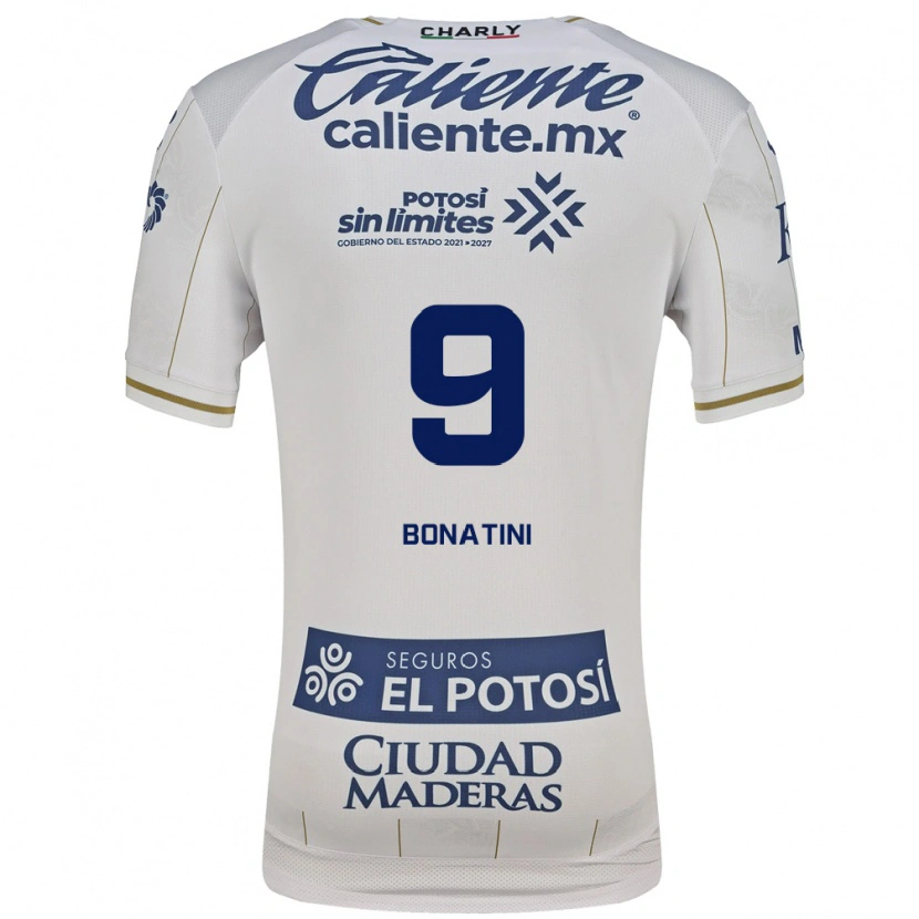 Danxen Niño Camiseta Leo Bonatini #9 Blanco Azul 2ª Equipación 2026/27 La Camisa México