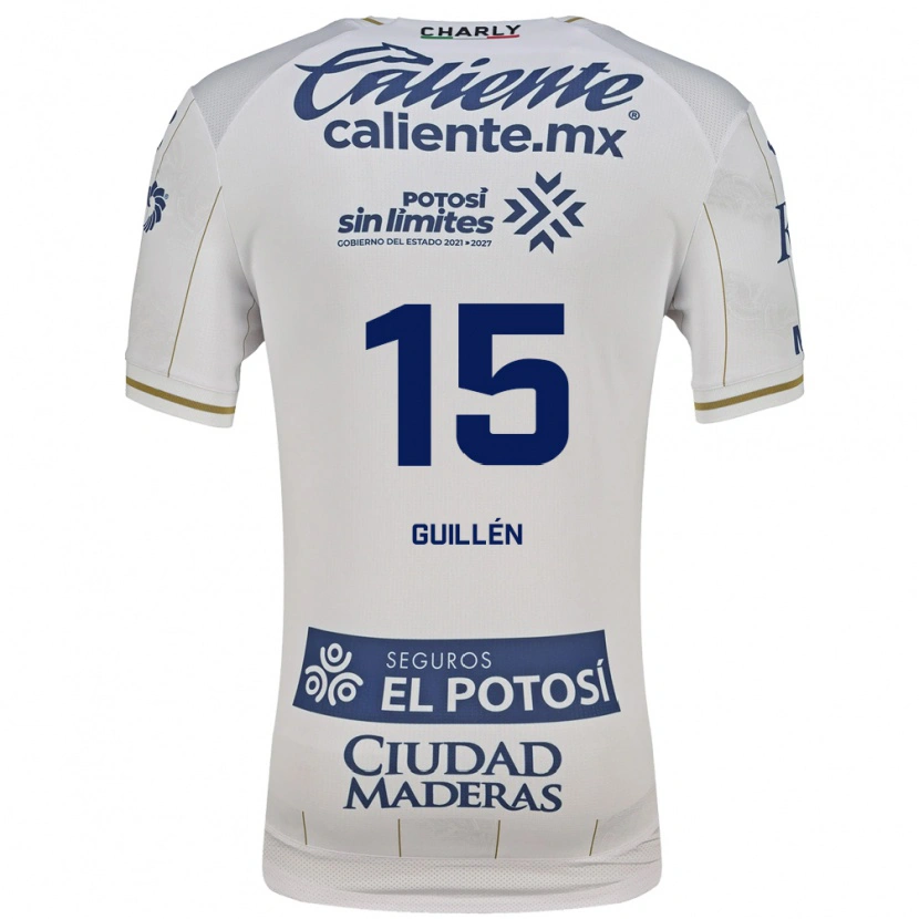 Danxen Niño Camiseta Daniel Guillen #15 Blanco Azul 2ª Equipación 2026/27 La Camisa México