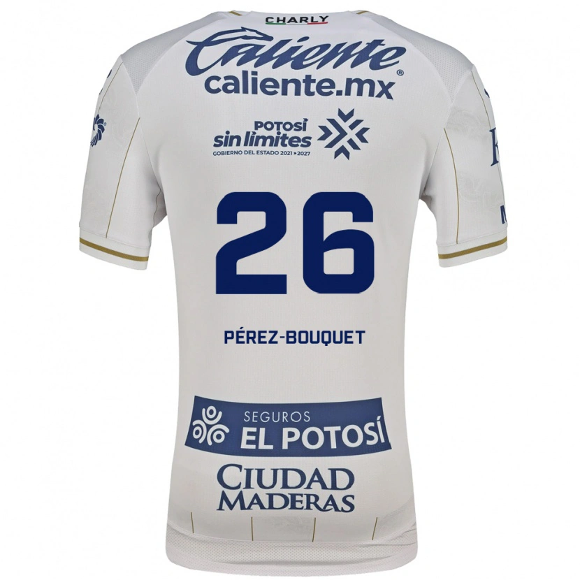 Danxen Niño Camiseta Sebastián Pérez-Bouquet #26 Blanco Azul 2ª Equipación 2026/27 La Camisa México