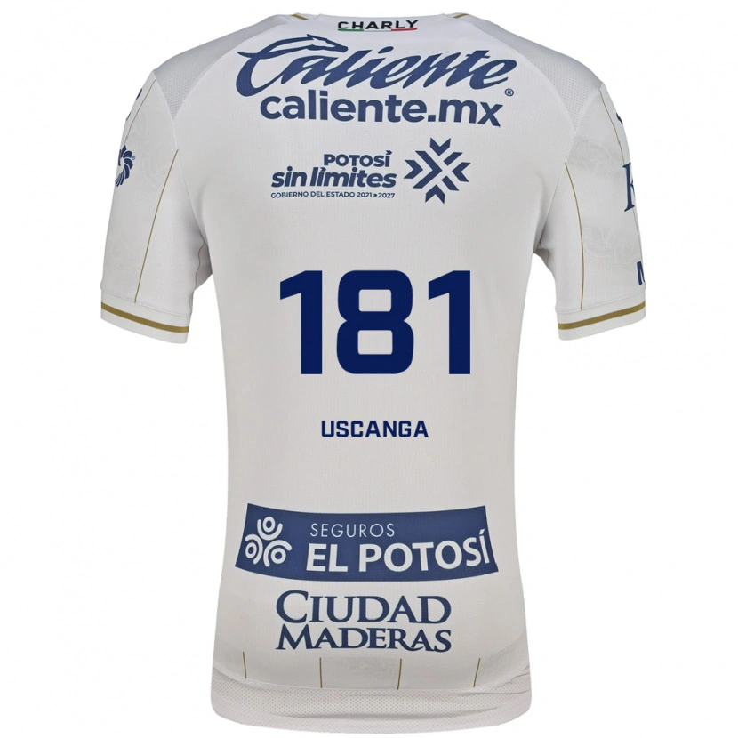Danxen Niño Camiseta Darwin Uscanga #181 Blanco Azul 2ª Equipación 2026/27 La Camisa México