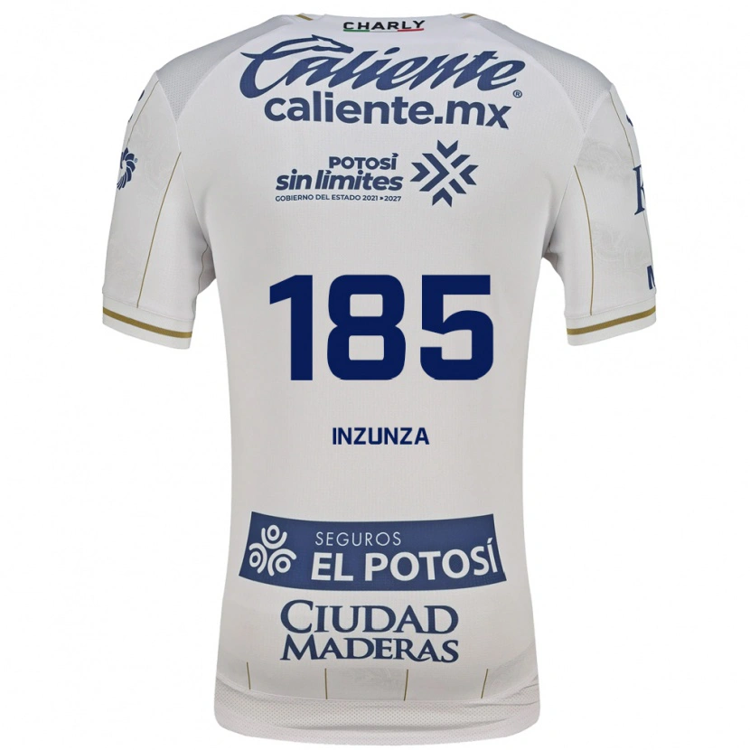 Danxen Niño Camiseta Jesús Inzunza #185 Blanco Azul 2ª Equipación 2026/27 La Camisa México