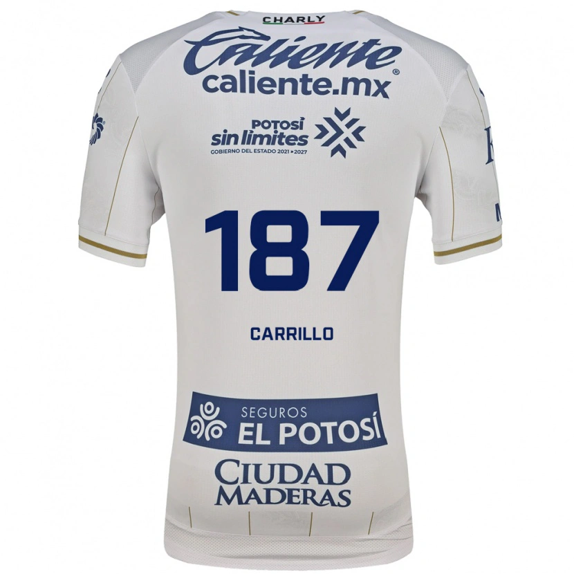 Danxen Niño Camiseta Fernando Carrillo #187 Blanco Azul 2ª Equipación 2026/27 La Camisa México