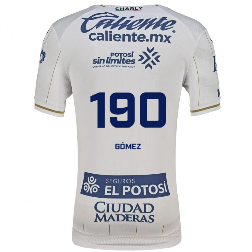 Danxen Niño Camiseta Bruno Gómez #190 Blanco Azul 2ª Equipación 2026/27 La Camisa México