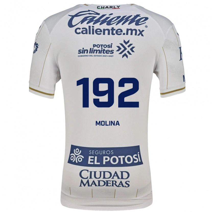 Danxen Niño Camiseta Yoshimar Molina #192 Blanco Azul 2ª Equipación 2026/27 La Camisa México