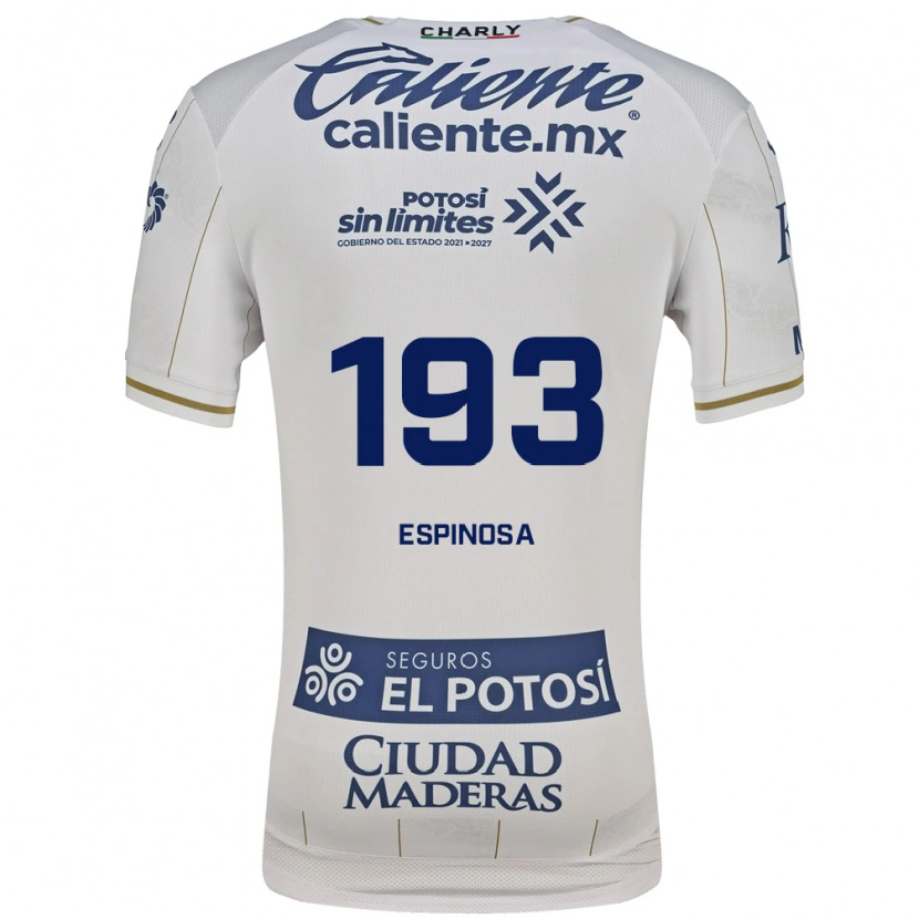 Danxen Niño Camiseta Erick Espinosa #193 Blanco Azul 2ª Equipación 2026/27 La Camisa México