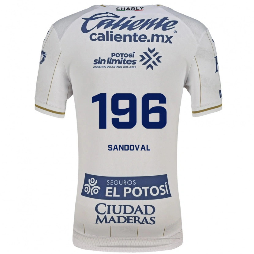 Danxen Niño Camiseta Alan Sandoval #196 Blanco Azul 2ª Equipación 2026/27 La Camisa México