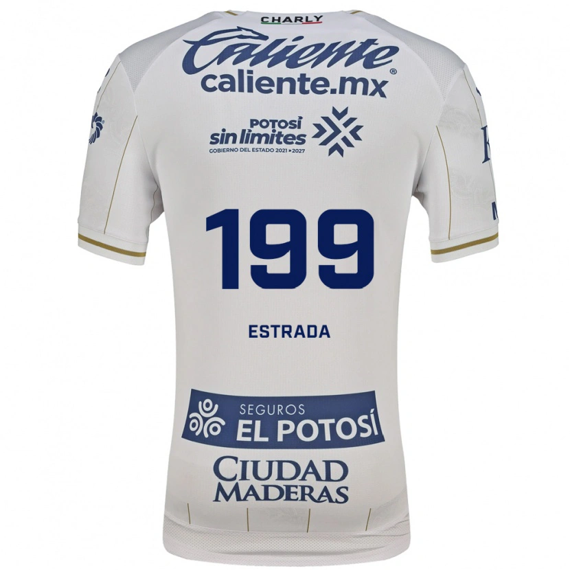Danxen Niño Camiseta Jaime Estrada #199 Blanco Azul 2ª Equipación 2026/27 La Camisa México