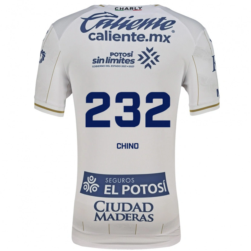 Danxen Niño Camiseta Luis Chino #232 Blanco Azul 2ª Equipación 2026/27 La Camisa México