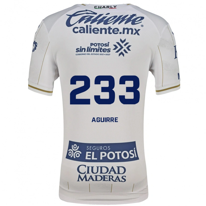 Danxen Niño Camiseta Francisco Aguirre #233 Blanco Azul 2ª Equipación 2026/27 La Camisa México