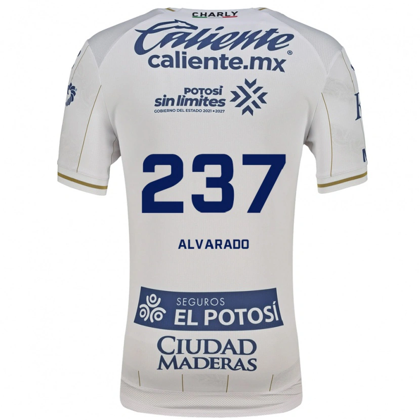 Danxen Niño Camiseta Luis Alvarado #237 Blanco Azul 2ª Equipación 2026/27 La Camisa México