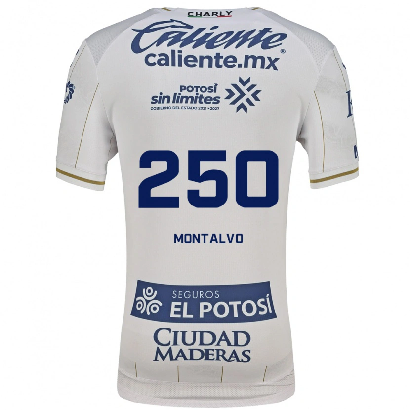 Danxen Niño Camiseta Maddox Montalvo #250 Blanco Azul 2ª Equipación 2026/27 La Camisa México