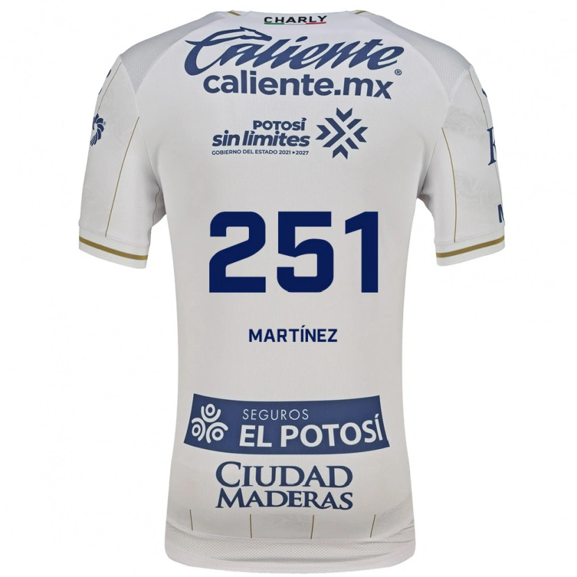 Danxen Niño Camiseta Brayan Martínez #251 Blanco Azul 2ª Equipación 2026/27 La Camisa México