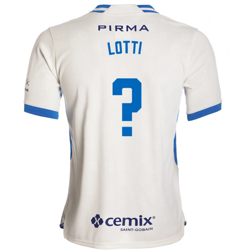 Danxen Niño Camiseta Augusto Lotti #0 Blanco Azul Rojo 2ª Equipación 2026/27 La Camisa México