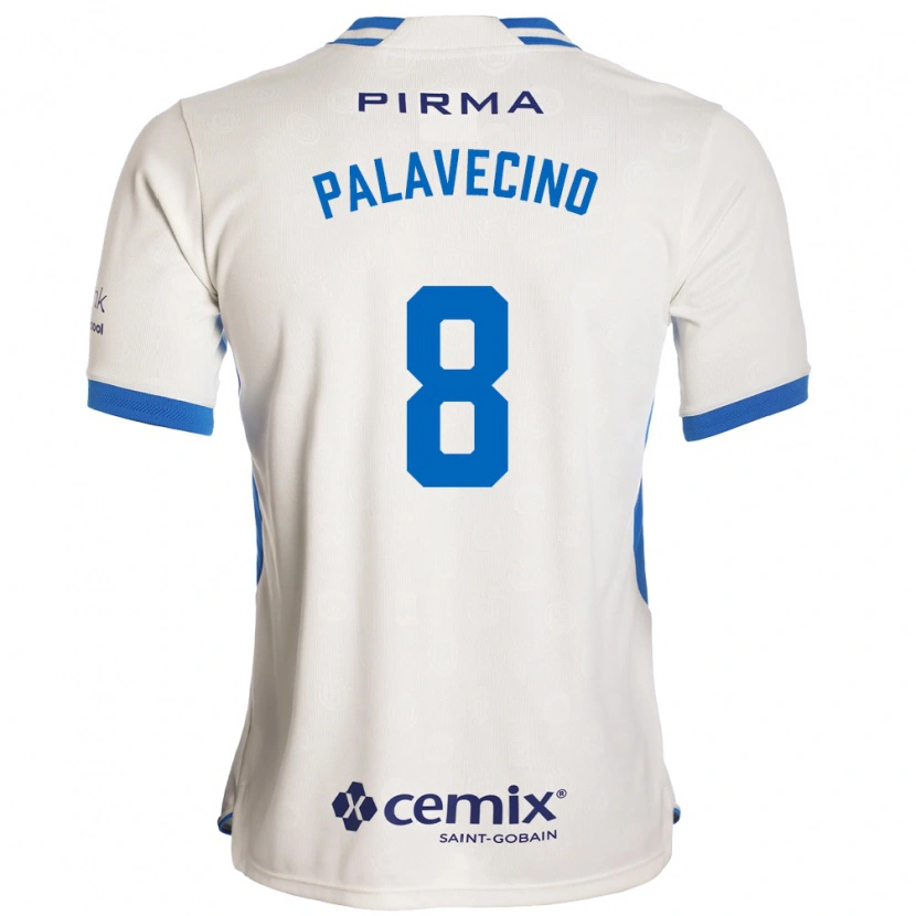 Danxen Niño Camiseta Agustín Palavecino #8 Blanco Azul Rojo 2ª Equipación 2026/27 La Camisa México