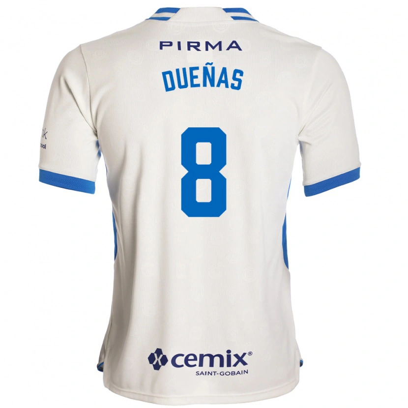 Danxen Niño Camiseta Jesus Duenas #8 Blanco Azul Rojo 2ª Equipación 2026/27 La Camisa México