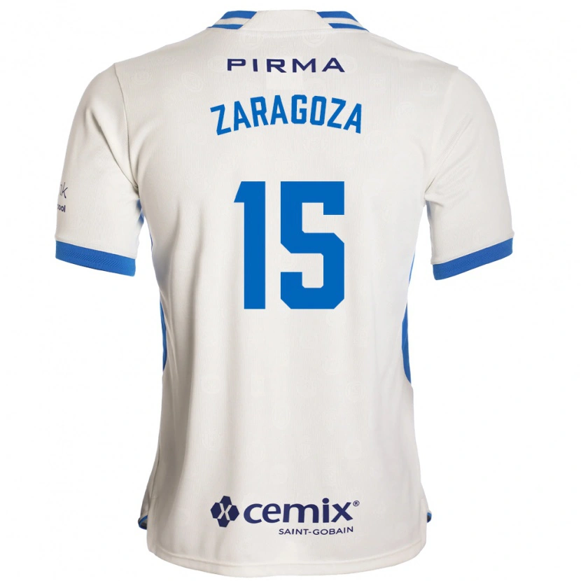 Danxen Niño Camiseta Nancy Zaragoza #15 Blanco Azul Rojo 2ª Equipación 2026/27 La Camisa México