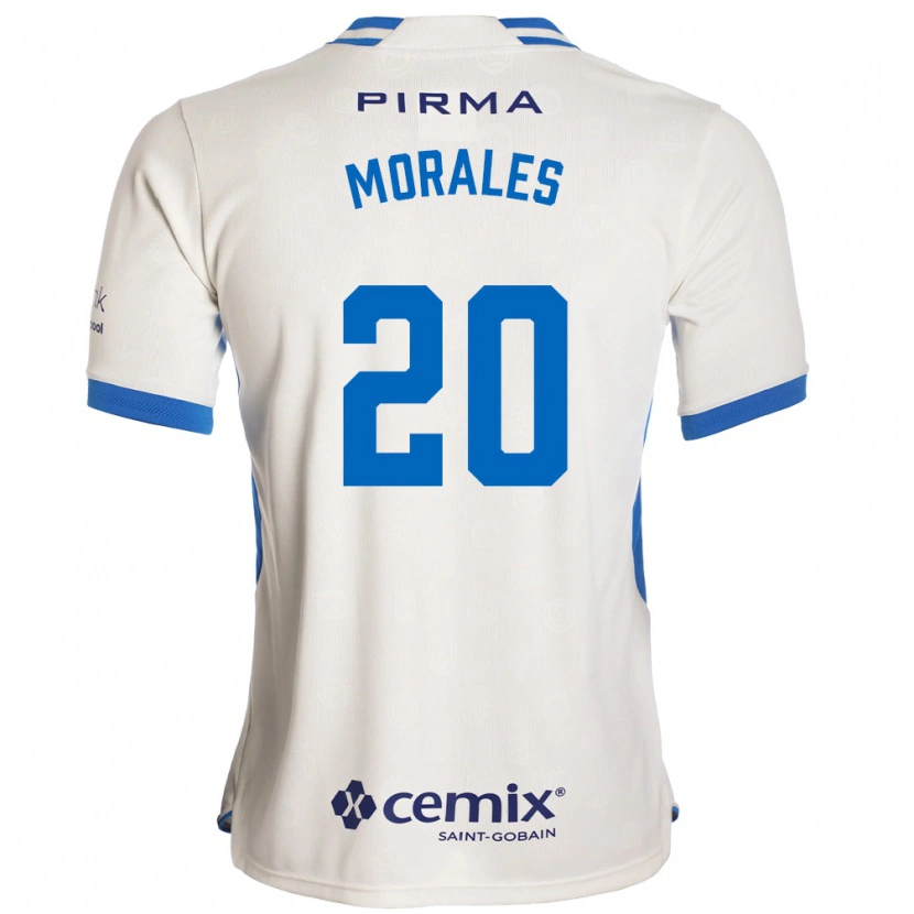 Danxen Niño Camiseta Ivan Morales #20 Blanco Azul Rojo 2ª Equipación 2026/27 La Camisa México