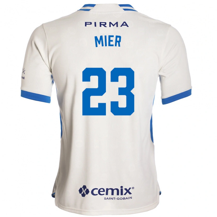 Danxen Niño Camiseta Kevin Mier #23 Blanco Azul Rojo 2ª Equipación 2026/27 La Camisa México