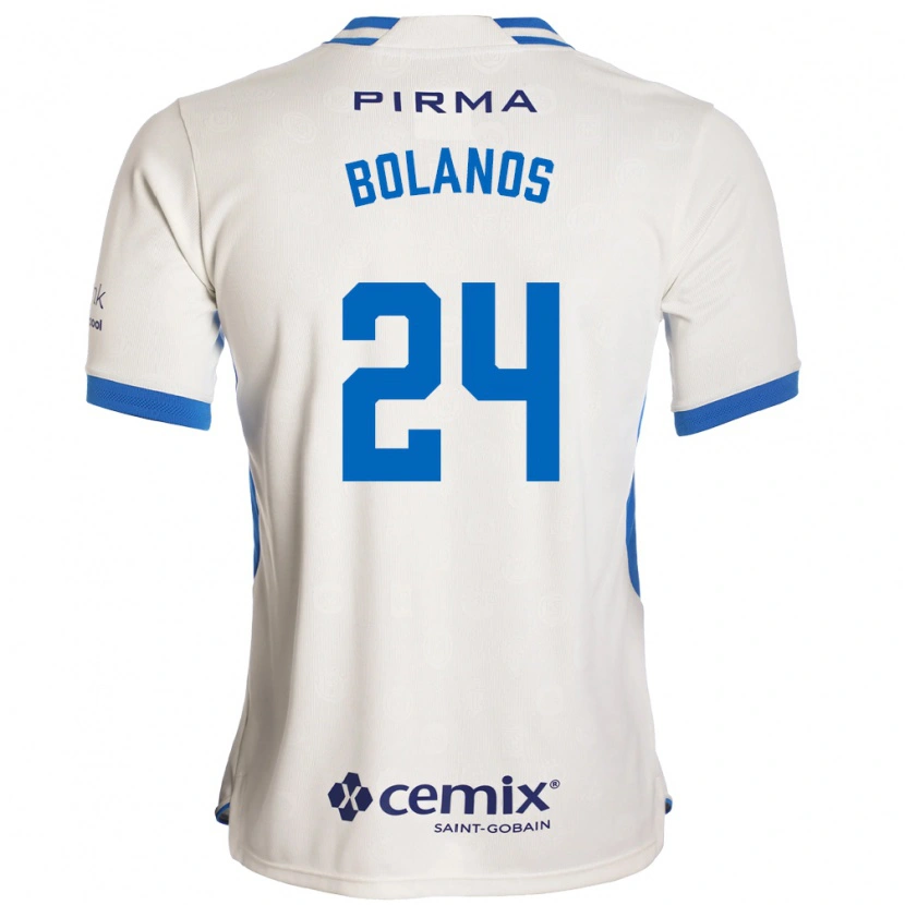 Danxen Niño Camiseta Jatziry Bolanos #24 Blanco Azul Rojo 2ª Equipación 2026/27 La Camisa México