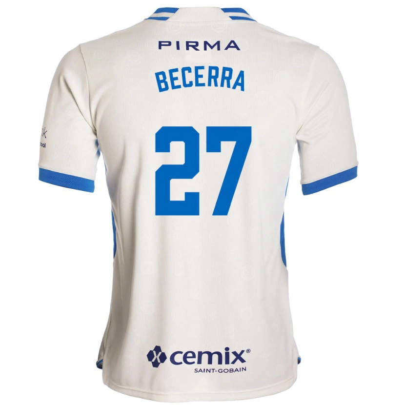Danxen Niño Camiseta Ana Becerra #27 Blanco Azul Rojo 2ª Equipación 2026/27 La Camisa México