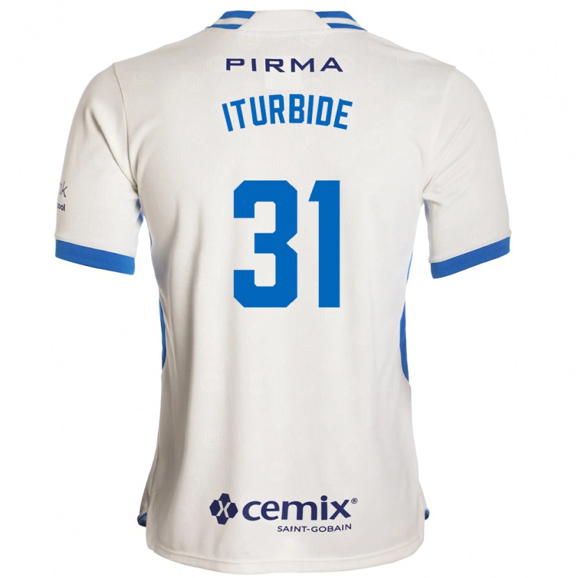 Danxen Niño Camiseta Luis Iturbide #31 Blanco Azul Rojo 2ª Equipación 2026/27 La Camisa México